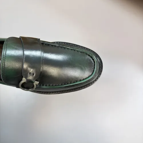 Replica Salvatore Ferragamo Leather Shoes For Men #1443641 $155.00 USD for Wholesale