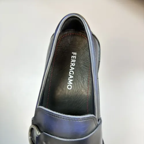 Replica Salvatore Ferragamo Leather Shoes For Men #1443642 $155.00 USD for Wholesale