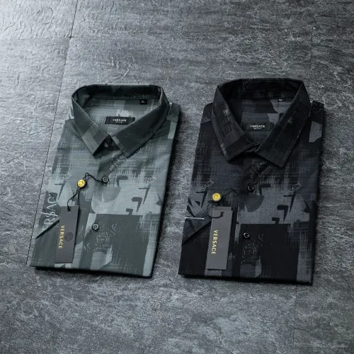 Replica Versace Shirts Short Sleeved For Men #1445527 $36.00 USD for Wholesale