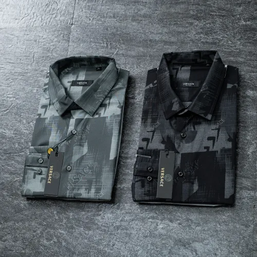 Replica Versace Shirts Long Sleeved For Men #1445536 $38.00 USD for Wholesale