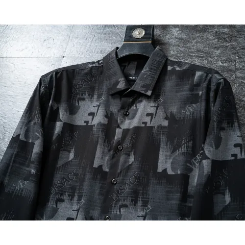 Replica Versace Shirts Long Sleeved For Men #1445536 $38.00 USD for Wholesale