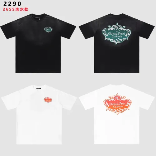 Replica Amiri T-Shirts Short Sleeved For Unisex #1445730 $32.00 USD for Wholesale