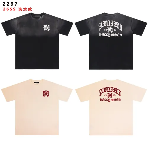 Replica Amiri T-Shirts Short Sleeved For Unisex #1445735 $32.00 USD for Wholesale