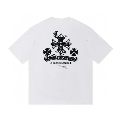 Replica Chrome Hearts T-Shirts Short Sleeved For Unisex #1446170 $32.00 USD for Wholesale