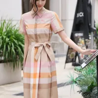 $85.00 USD Burberry Dresses Short Sleeved For Women #1440041