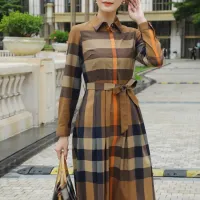$85.00 USD Burberry Dresses Long Sleeved For Women #1440048
