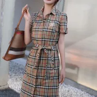$85.00 USD Burberry Dresses Short Sleeved For Women #1440060