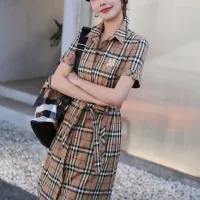 $85.00 USD Burberry Dresses Short Sleeved For Women #1440060