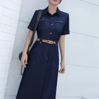 $85.00 USD Burberry Dresses Short Sleeved For Women #1440061