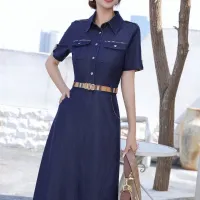 $85.00 USD Burberry Dresses Short Sleeved For Women #1440063