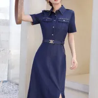 $85.00 USD Burberry Dresses Short Sleeved For Women #1440063