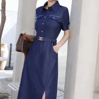 $85.00 USD Burberry Dresses Short Sleeved For Women #1440063