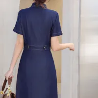 $85.00 USD Burberry Dresses Short Sleeved For Women #1440064