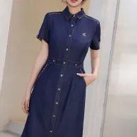 $85.00 USD Burberry Dresses Short Sleeved For Women #1440064