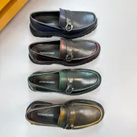 $155.00 USD Salvatore Ferragamo Leather Shoes For Men #1443640