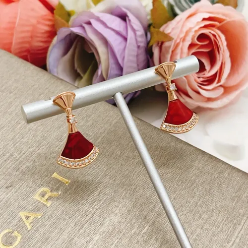 Replica Bvlgari Earrings For Women #1448011 $32.00 USD for Wholesale