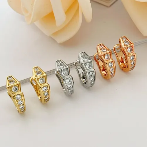 Replica Bvlgari Earrings For Women #1448023 $32.00 USD for Wholesale