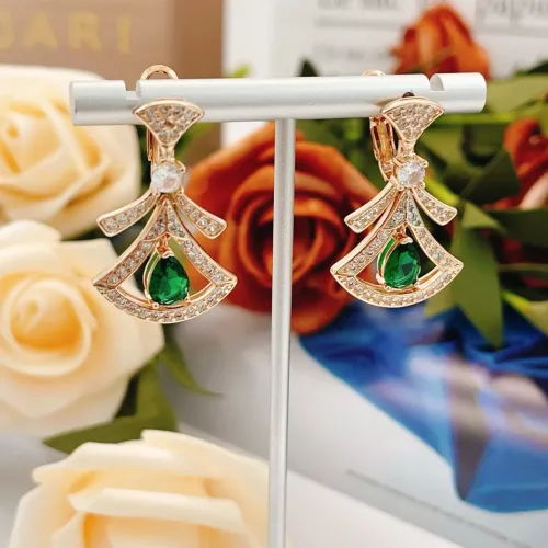 Replica Bvlgari Earrings For Women #1448096 $32.00 USD for Wholesale