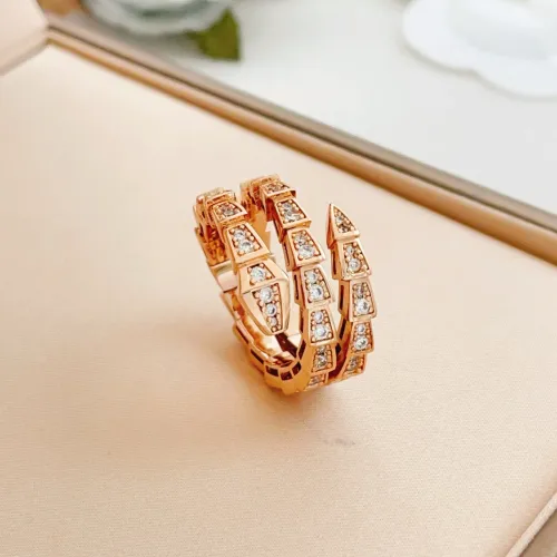 Replica Bvlgari Rings In Rose Gold #1448660 $36.00 USD for Wholesale