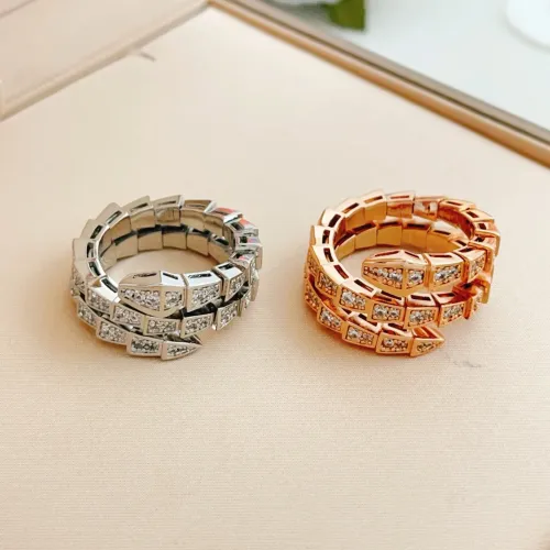 Replica Bvlgari Rings In Rose Gold #1448660 $36.00 USD for Wholesale