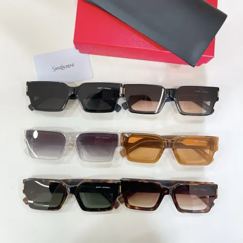 Replica Yves Saint Laurent YSL AAA Quality Sunglasses #1449079 $60.00 USD for Wholesale