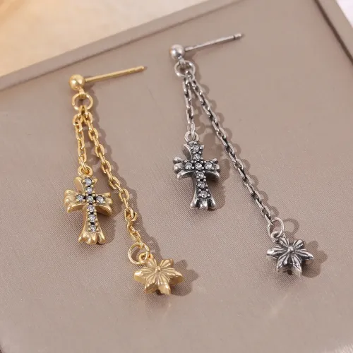Replica Chrome Hearts Earrings For Women #1449389 $38.00 USD for Wholesale