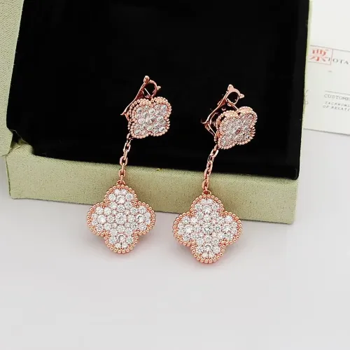 Replica Van Cleef & Arpels Earrings For Women #1449455 $32.00 USD for Wholesale