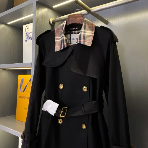 Replica Burberry Trench Coat Long Sleeved For Women #1449880 $162.00 USD for Wholesale