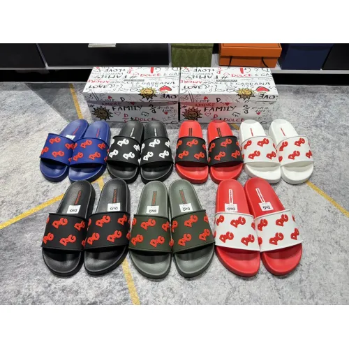 Replica Dolce & Gabbana D&G Slippers For Men #1450053 $52.00 USD for Wholesale