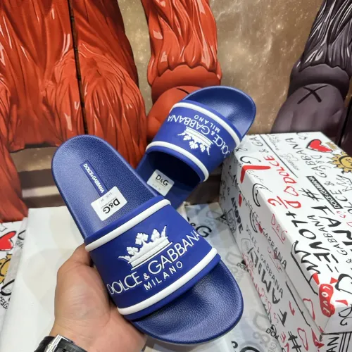 Replica Dolce & Gabbana D&G Slippers For Men #1450078 $52.00 USD for Wholesale