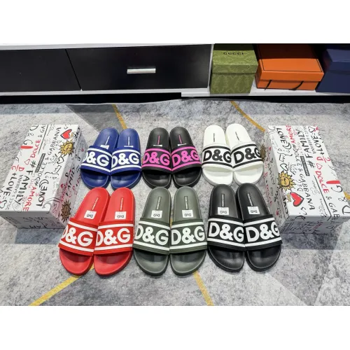 Replica Dolce & Gabbana D&G Slippers For Men #1450084 $52.00 USD for Wholesale