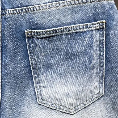 Replica Balmain Jeans For Men #1450837 $40.00 USD for Wholesale