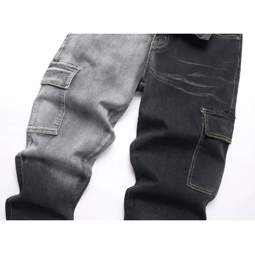 Replica Balmain Jeans For Men #1450917 $48.00 USD for Wholesale