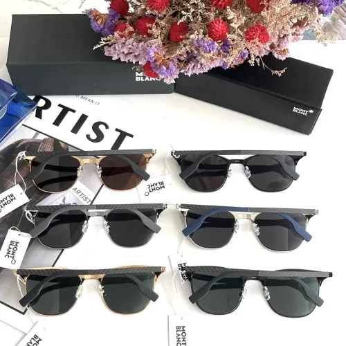 Replica Montblanc AAA Quality Sunglasses #1451485 $60.00 USD for Wholesale