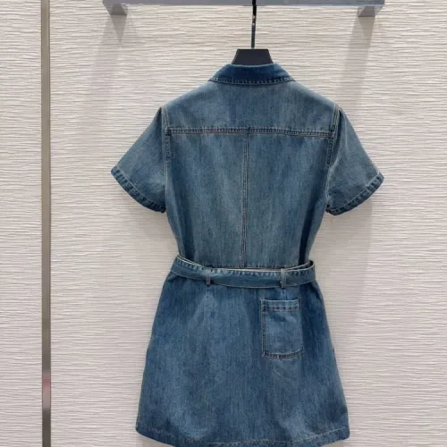 Replica LOEWE Dresses Short Sleeved For Women #1452533 $80.00 USD for Wholesale