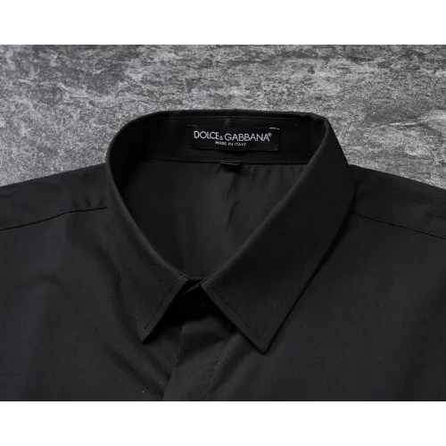 Replica Dolce & Gabbana D&G Shirts Long Sleeved For Men #1453100 $40.00 USD for Wholesale