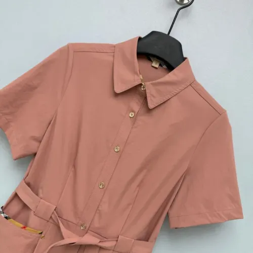 Replica Burberry Dresses Short Sleeved For Women #1453213 $128.00 USD for Wholesale