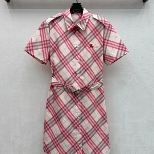 Burberry Dresses Short Sleeved For Women #1453266