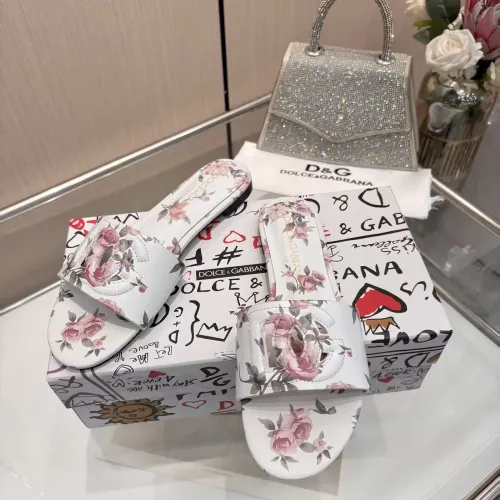 Replica Dolce & Gabbana D&G Slippers For Women #1453389 $85.00 USD for Wholesale
