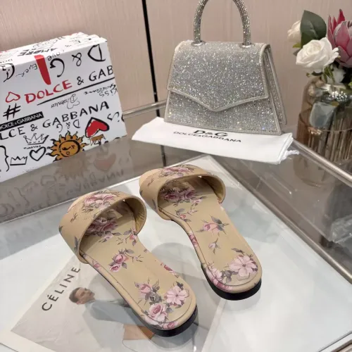 Replica Dolce & Gabbana D&G Slippers For Women #1453390 $85.00 USD for Wholesale