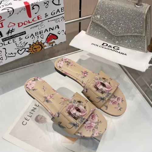 Replica Dolce & Gabbana D&G Slippers For Women #1453390 $85.00 USD for Wholesale