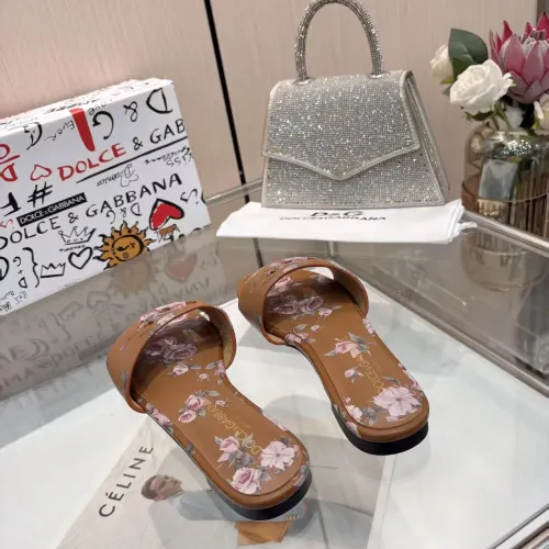 Replica Dolce & Gabbana D&G Slippers For Women #1453391 $85.00 USD for Wholesale