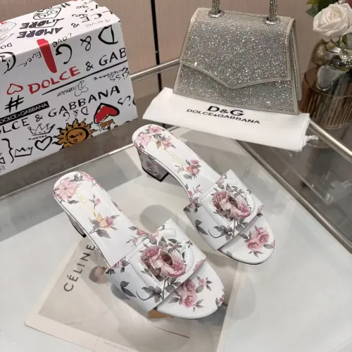 Replica Dolce & Gabbana D&G Slippers For Women #1453394 $88.00 USD for Wholesale