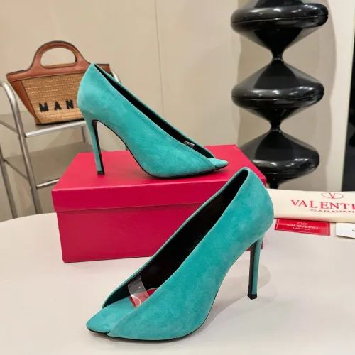Replica Valentino High-Heeled Shoes For Women #1453782 $112.00 USD for Wholesale