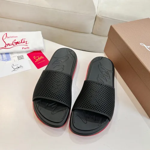 Replica Christian Louboutin CL Slippers For Men #1453908 $76.00 USD for Wholesale