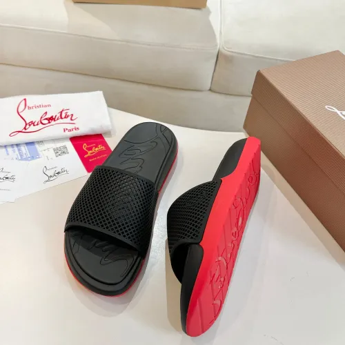 Replica Christian Louboutin CL Slippers For Men #1453908 $76.00 USD for Wholesale