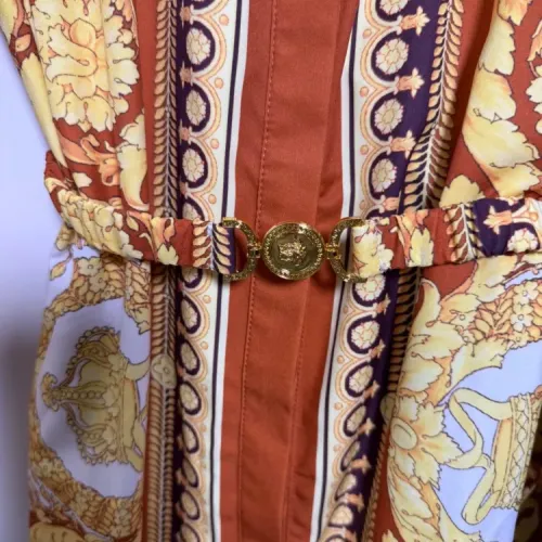 Replica Versace Dresses Long Sleeved For Women #1454424 $92.00 USD for Wholesale