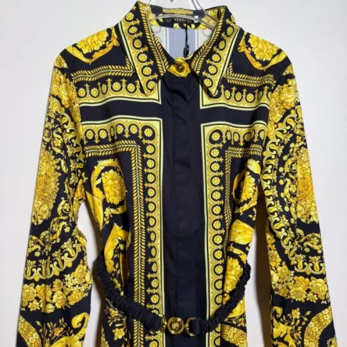 Replica Versace Dresses Long Sleeved For Women #1454426 $92.00 USD for Wholesale