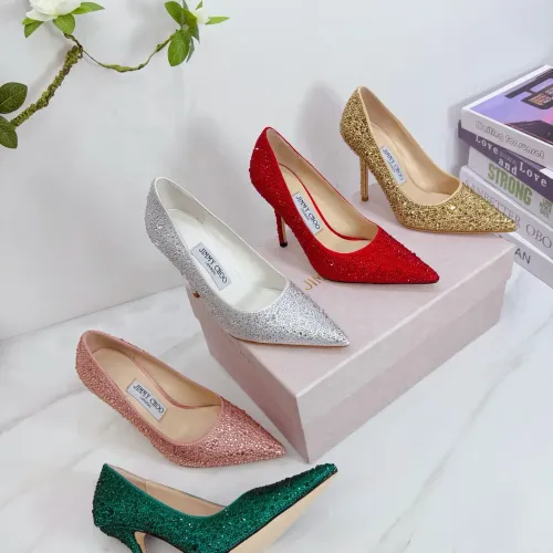 Replica Jimmy Choo High-Heeled Shoes For Women #1454446 $118.00 USD for Wholesale