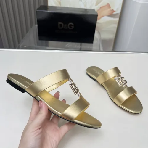 Replica Dolce & Gabbana D&G Slippers For Women #1454522 $85.00 USD for Wholesale